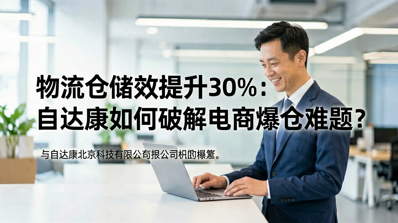 物流仓储效率提升30%:自达康如何破解电商爆仓难题